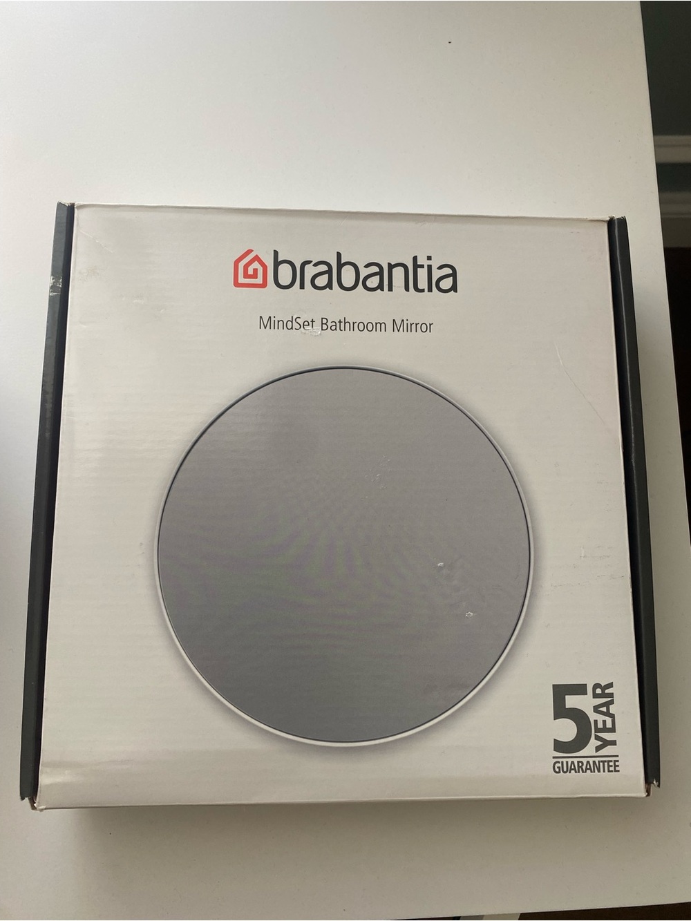 New Brabantia MindSet Bathroom Mirror - black